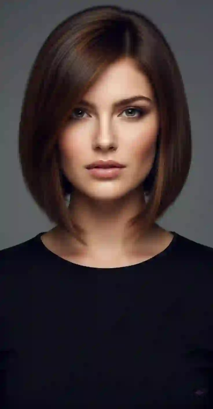 Asymmetrical Bob hairstyle