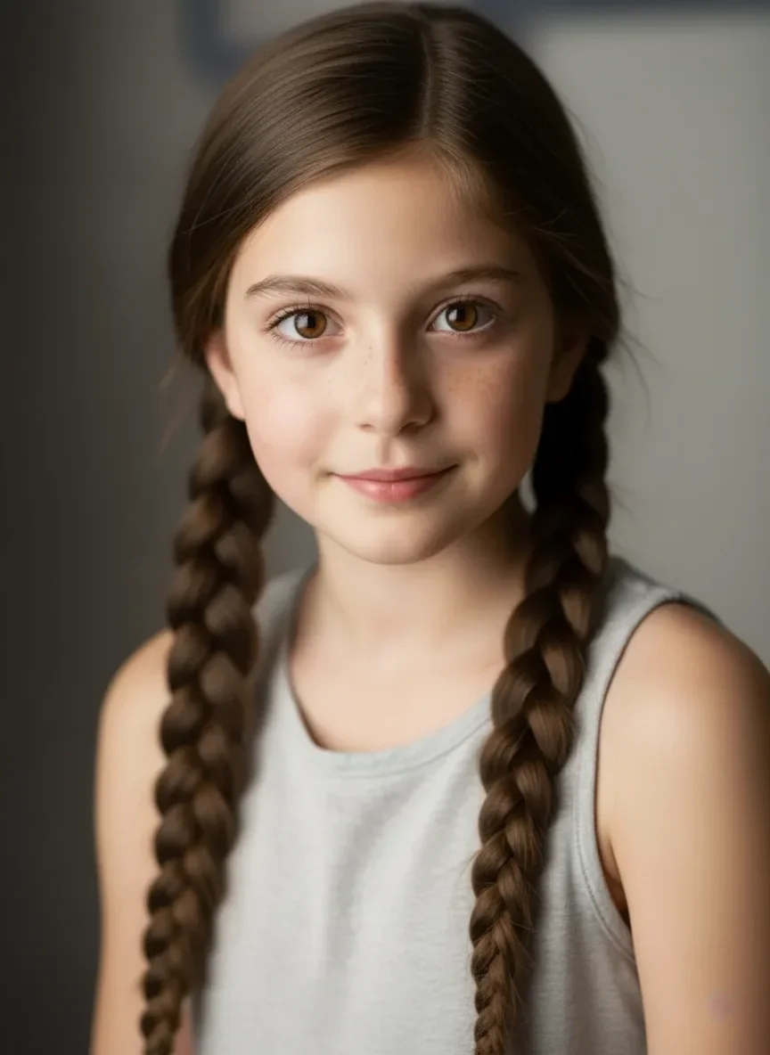 Braided Pigtails kids hairstyle