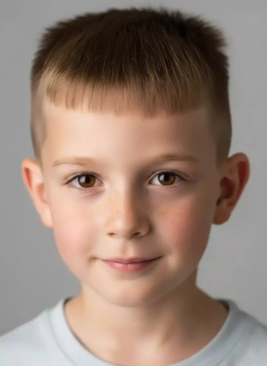 Caesar Cut kids hairstyle