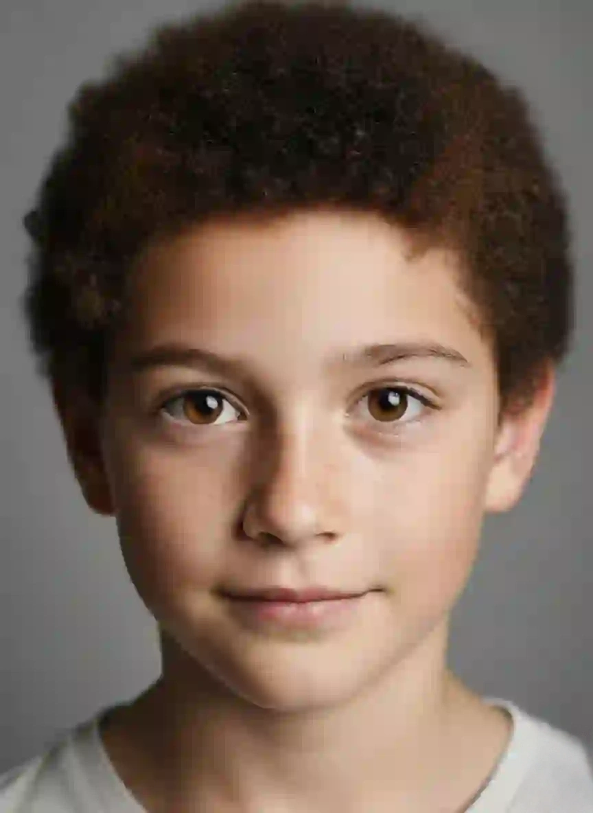 Curly Afro kids hairstyle
