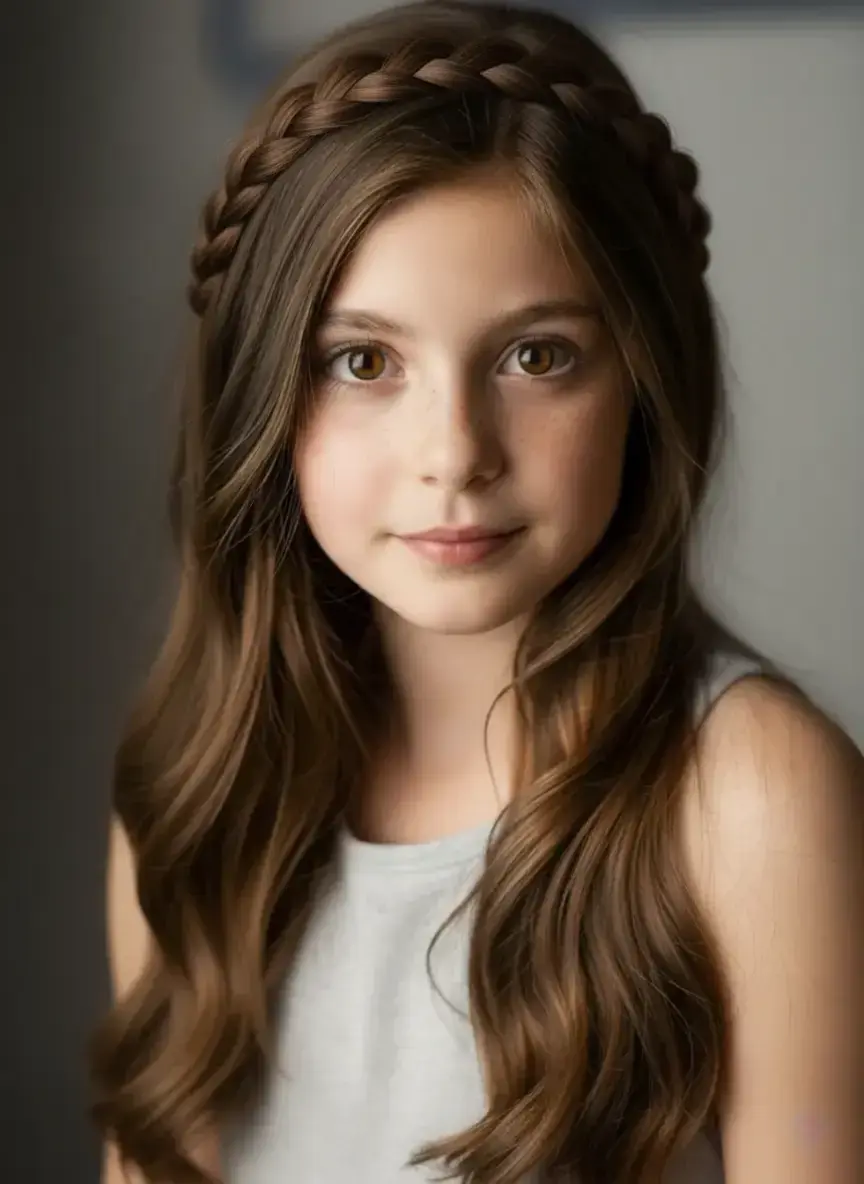 Braid Crown kids hairstyle