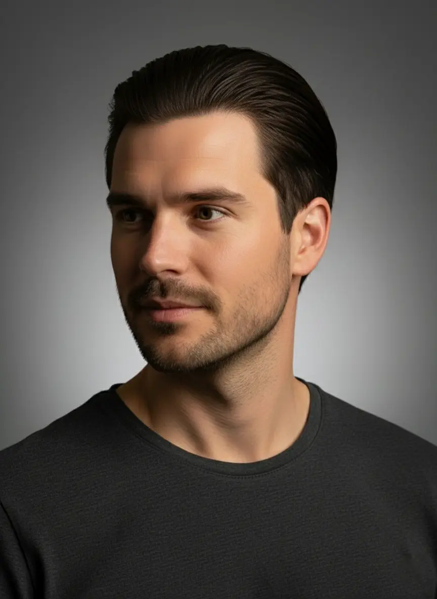 Slicked Back hairstyle
