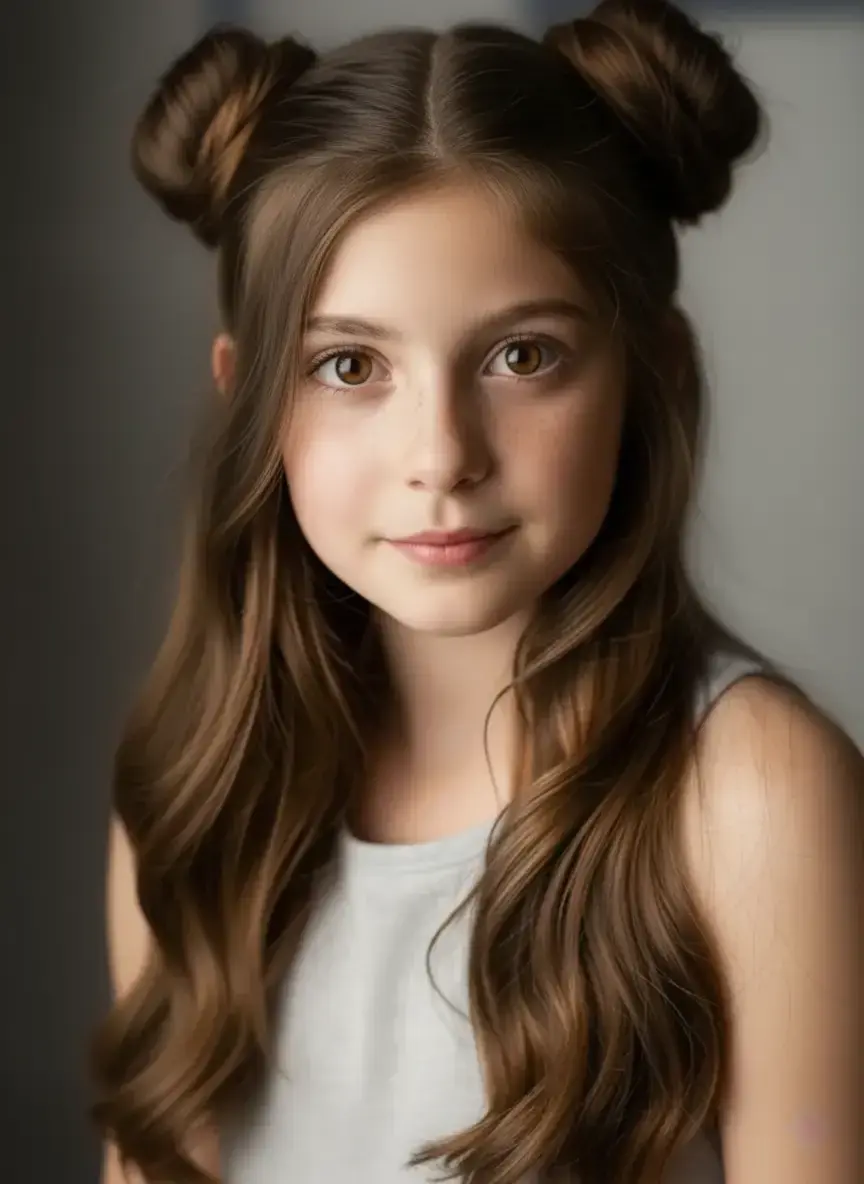 Space Buns kids hairstyle