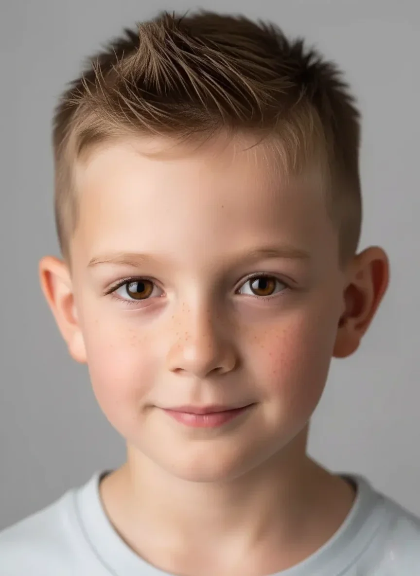 Textured Quiff kids hairstyle