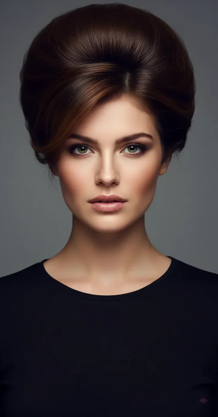 Voluminous Beehive hairstyle